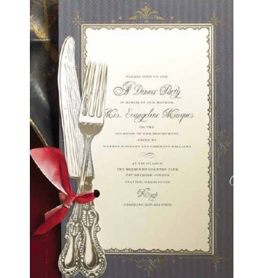 Rehearsal Dinner Invitations, Knife And Fork, Anna Griffin
